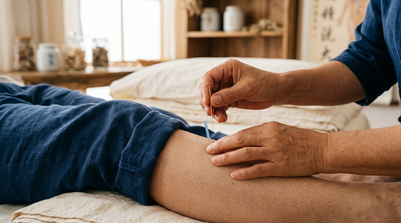 Precision clinical acupuncture insertion